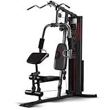 MARCY Multistazione Eclipse HG3000 Compact Home Gym - Torre Pesi da 68 kg - Puleggia Alta e Bassa - Peso Massimo utente 135 kg - Nero