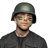 Boland - Elmetto dell'esercito, elmetto militare, copricapo per costume, accessorio per festa in maschera, carnevale, festa a tema