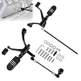 Hokuotolite Kit comandi avanzati, supporti/staffe complete per poggiapiedi/pedane sinistro e destro, kit leve freno e cambio per Harley Sportster XL 883 Iron 1200 SuperLow Custom'XL14-successivi