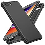 ORETECH Compatibile con Cover iPhone 8 Plus e iPhone 7 Plus(5,5''), [2 Pezzi Pellicola Protettiva in Vetro Temperato] Custodia in Silicone Morbida Ultra Sottile Protezione per Fotocamera - Nero