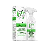 CLOSTER Neem Pet Protection 500 ML Antiparassitario Cani e Gatti - Olio di Neem Spray Pronto all’Uso - Repellente Zanzare Insetti Antipulci Contro Zecche Pulci Mosche Acari Pidocchi