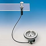 Art.1955 PILETTA SALTERELLO CON POMOLO CROMATO PER LAVELLI CON FORO ø 90 LIRA