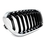 Griglia Anteriore Dell'auto PER BMW SERIE 1 F20 F21 LCI 2015 2016 2017 2018 2019 CROMATA+NERA GRIGLIA ANTERIORE A RENE Griglia Anteriore Sportiva(Right side)