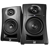 Kali Audio - LP-UNF-EU Coppia di monitor Ultra Near Field biamplificati 160 watt, sistema audio di alta qualità, monitor da studio, EQ limite, connettività hi-fi con Bluetooth/USB-C, TRS, RCA, nero