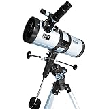 Seben 114/1000 EQ-3 Star Sheriff - telescopio a riflessione per Astronomia incl. Montatura parallatica e Accessori Big Pack
