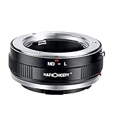 K&F Concept Lente Mount Adattatore MD-L Manuale Fuoco: Compatibile con Minolta Rokkor (SR/MD/MC) Lente a L Mount Corpo Fotocamera