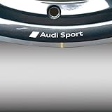 PUMU Adesivo per Cerchi Compatibile AUD Sport A3 A4 A5 A6 Q3 Q5 TT s-Line Tuning Sticker (Bianco)