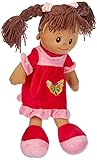 Heunec Bambola 470873-Poupetta Lucy con Capelli castani XL, Colore Marrone/Rosso, 470873