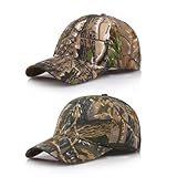 EHDWXVZM 2 Cappelli da Pesca da Uomo, Berretti da Baseball mimetici, Cappelli da Deserto da Uomo, Cappelli Regolabili