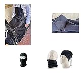 COMPATIBILE CON PIAGGIO MP3 400 i.e. SPORT COPRIGAMBE TERMOSCUD PARANNANZA IMPERMEABILE IMBOTTITO IN PILE DA INDOSSARE PER SCOOTER COPERTA TERMICA CON PETTORINA RIPIEGABILE