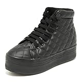 Jeffrey Campbell 7656G Sneaker Donna Nera HOMG Zeppa Scarpa Shoes Women [41 EU-8 UK]
