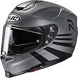 HJC Rpha 70 Stipe Casco Moto Sport Touring, Grigio/Nero, M, 57-58 cm