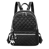 Aucuu Zaino Donna Elegante, Borsa Zaino Casual in Nylon, Zainetto Piccolo Antifurto, Borsa a Zainetto Casual per Shopping, Scuola, Viaggio, Lavoro