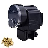Idezek Distributore Automatico di mangime per Pesci | Mangiatoia per Pesci Automatica elettrica a Prova di umidità per Acquario Acquario,Dispenser di Cibo per Pesci con Timer per Cibo per Pesci