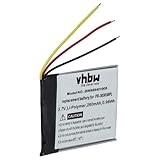 vhbw batteria compatibile con SanDisk Sansa Clip+, Clip Zip MP3 music player lettore musicale (260mAh, 3,7V, Li-Poly)