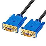 Omivine Vga Cavo 1.8M - VGA a VGA Monitor Cavo 1080P Full HD PC Cavo per computer, schermo, proiettore, D-Sub Nero, Maschio a Maschio, Blu