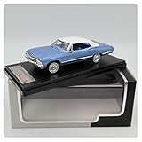 EMRGAZQD Veicoli a Motore in Scala 1/43 per Chevrolet Impala Sport Sedan 1967 Pressofuso in Lega Blu Muscle Car Modello da Collezione Ornamento Modello di Auto Replica