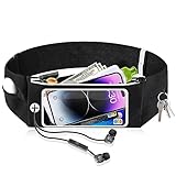 Razobws Marsupio Running Uomo, Porta Cellulare Corsa Donna e Cintura da Corsa con Touchscreen per Cellulare Impermeabile da corsa Belt Bag Adatto per Jogging Viaggi Fitness Ciclismo (81-109cm Cintura)