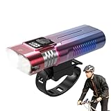 Faro per scooter, luce del manubrio, lampada ultra brillante ricaricabile USB, 4 modalità, velocità impermeabili per la sicurezza/ciclismo, batteria da 2000 mAh