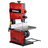 Einhell Sega a nastro TC-SB 200/1 (cambio lama senza attrezzi, arresto parallelo, regolazione in altezza, guida con cuscinetti a sfera, tavolo inclinabile in modo continuo),Versione 2024