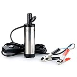 Kingkindsun 12 V 38 mm sommergibile pompa acqua olio gasolio trasferimento pompa in acciaio INOX con recupero 3 m cavo per auto SUV