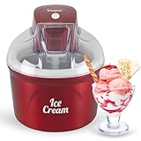 BEPER P102GEL002 Gelatiera refrigerante, Macchina per Gelato, Prepara gelato, sorbetti e frozen yogurt, Ciotola refrigerante in alluminio con doppio isolamento, Capacità 1,8 L, Ice Cream Maker