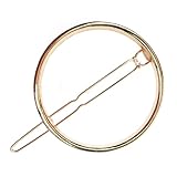 HSIXHAF 1 PCS Fermaglio per Capelli Vintage con Bastone Semplice e Minimalista in Metallo Geometrico Clip per Capelli Oro Accessori per Capelli per Donne e Ragazze (Oro)