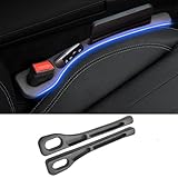 FDCYQW 2 Pezzi Riempitivo Sedili Auto per BMW X1 E84 2010-2015, Riempimento Sedile Strisce Prova di Perdita Gap Filler Gap Seggiolino Accessori,A/Black