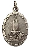 I G J MEDAGLIA OVALE DELLA MADONNA DI FATIMA - LE MEDAGLIE DEI SANTI PATRONI