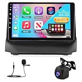 NHOPEEW 2+32G 9 Pollici Radio Android per Ford Fiesta 2009-2017 - Wireless CarPlay & Android Auto, Navigazione GPS, Controllo del Volante, FM RDS, Split Screen