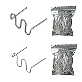 HPiano Graffette per Saldatura in Acciaio, 1000 Pezzi Graffette per Pistola Plastica, Plastic Welding Riparazione,Pretagliato Graffette per Auto Paraurti Riparazione