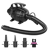 Irfora pompa elettrica portatile ad aria, 500 W, gonfiaggio rapido, per gommoni, materassi, rafts, barche, palle da yoga, ecc
