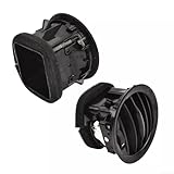 Confezione da 2 ugelli di ricambio per bocchetta dell'aria interna del cruscotto, compatibili con Opel Adam 2013+ Corsa D 2007-2015, materiale ABS nero (2 pezzi)