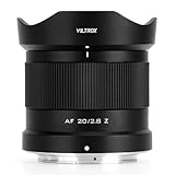 VILTROX Obiettivo grandangolare 20 mm F2.8 Z-Mount Full Frame AF Prime per Nikon Z Mount Z8 Z9 Z6 Z7 Z6 II Z7 II Z5 Z5 Z5
