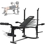 Novonova Panca Multifunzione Pieghevole per Palestra Casa, Panca Regolabile Pesi Inclinata per Allenamento, NV-543