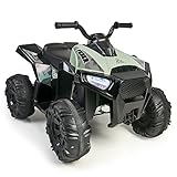 FEBER - Quad Boxer 12V, un posto, elettrico, con ruote larghe per maggiore stabilità e velocità massima 5 km/h, per bambine/i dai 3 anni, Famosa (FEN03000)