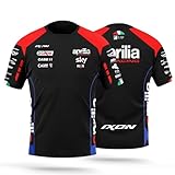 PRORACER Maglietta Uomo Replica Squadra Aprília MotóGP (IT, Testo, XL, Regular, Regular, Negro)