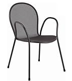 Emu Poltrona Ronda Impilabile Ferro antico In Acciaio Giardino Esterno