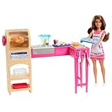 Barbie Teresa - La Ricetta dell'amicizia, set a tema cucina con bambola Teresa, 20 accessori inclusi tra cui i biscotti con effetto cambia colore, giocattolo per bambini, 3+ anni, JCT06