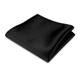 OUTLETISSIMO® POCHETTE FAZZOLETTO TASCHINO RASO NERO CLASSICO UOMO DONNA NUOVO