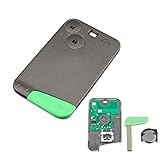 Heart Horse Ricambio Chiave Guscio Re na-ult 2 Tasti Chiave per Telecomando per Auto per Re-na-ult Laguna 2 Espace 4 Vel-satis 2001-2009 Chiave Guscio con 433Mhz PCF7947/ID46 Chip e Lama & Batteria