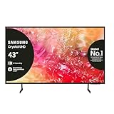 Samsung TV UE43DU7190UXZT LED 4K, Smart TV 43" Crystal Processor 4K, Slim Look, DVBT-2, Q-Symphony & OTS Lite, Integrato con Bixby, compatibile con Alexa e Google Assistant, Black 2024