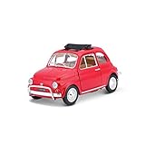 18-22099 RD Bburago Collezione - Fiat 500L (1968) - Colore Rosso - modellino in Metallo - Scala 1:24