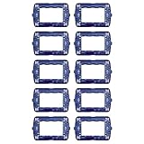 BRATEK 10 Supporti Placche per Interruttori Bticino Living International e Living Light - Supporti x Frutti Elettrici Compatibili con Placchette Bticino Living International e Living Light