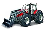 Bburago - Collezione fattoria - Trattore con pala Massey Fergusson - Attrito - Veicolo in miniatura su scala 1:43 - Giocattolo per bambini - da collezionare a partire da 3 anni - B18-31633