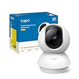 Tapo C210 Telecamera Wi-Fi Interno 2K(3MP), Videocamera Sorveglianza, Visione Notturna, Notifiche in Tempo Reale, Storage su Cloud, MicroSD fino a 512GB, Funziona con Alexa e Google Assistant