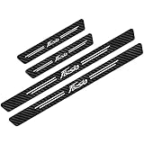 4 Pezzi Fibra di Carbonio Battitacco per Auto Sticker, per Fo-rd FUSION EDGE ST FIESTA KUGA GHIA, Esterno Battitacco Protezione Plates Anti-Graffio Scuff Adesivi Decorativi Accessori, FIESTA