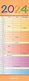 Rainbow 2024 - Calendario a strisce, 15 x 42 cm