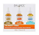 Balance Active Formula The Mighty Three (3 x 30 ml) - Principi attivi innovativi risultati visibili. Tre sieri mirati che puoi stratificare insieme o utilizzare singolarmente.