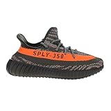 adidas Yeezy Boost 350 V2 riflettente GW1229 da uomo, Carbon Beluga/Steeple Gray/Solar Red, 5.5